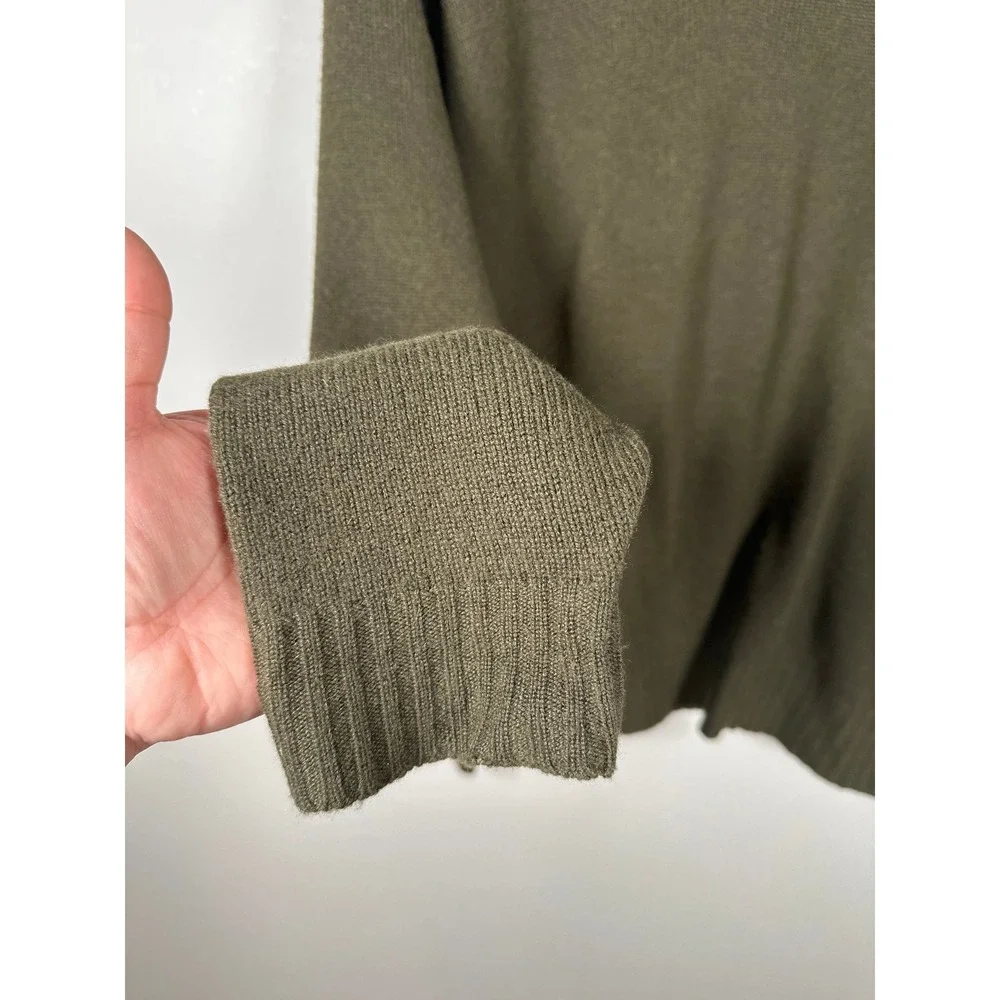 Polo Ralph Lauren 100% Cashmere Sweater Green Size XL V Neck Long Sleeve Luxe